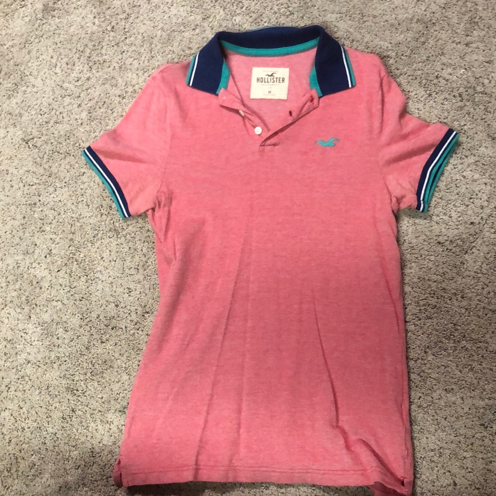 Medium Hollister Polo (CORAL RED)